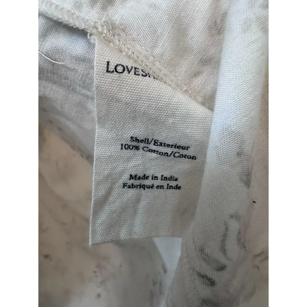 LoveShackFancy Cream Floral Midi Dress with Pink Bouquet Print - Picture 14 of 16